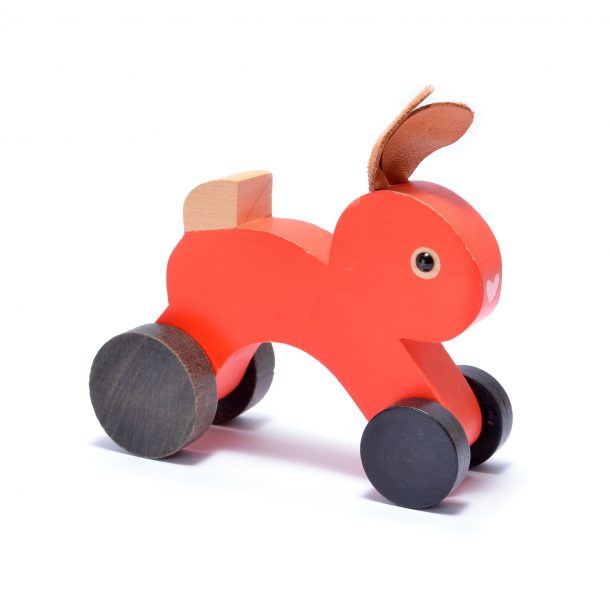 Holzhase, orange – Bild 2
