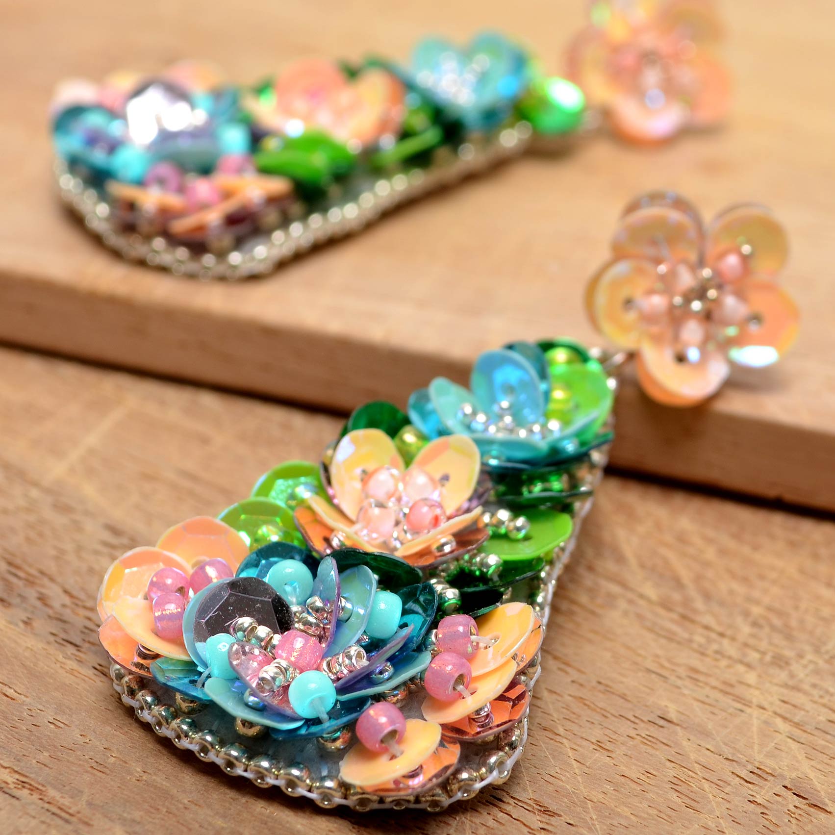 Ohrringe - Sommerblüte – Bild 3