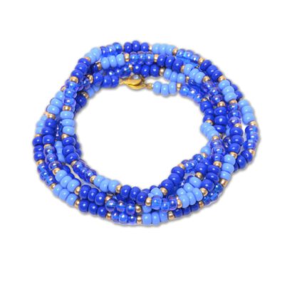 Wickelarmband Perlen – Blau