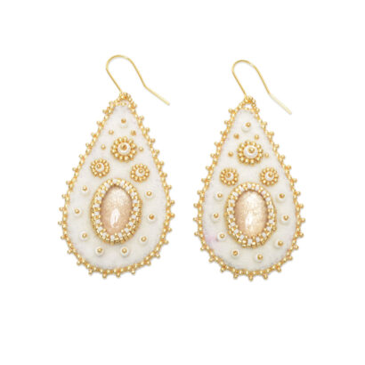 Ohrringe - Boho cremegold (B-Ware)