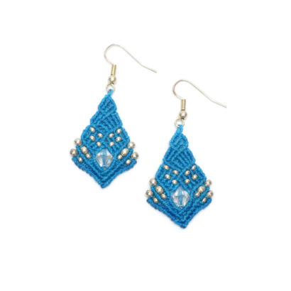 Ohrringe im Boho-Style - blau